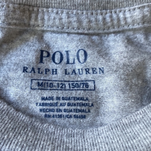 Polo Ralph Lauren gray and blue pony tee - Picture 4 of 5